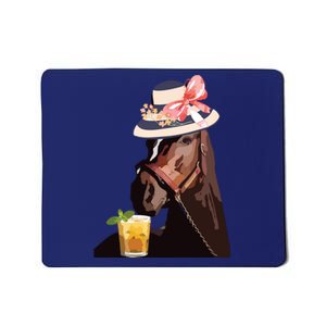 Funny Horse Derby Party Mousepad