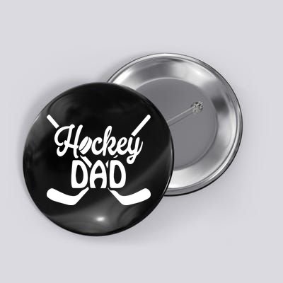 Funny Hockey Dad Father's Day Gift Button