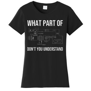 Funny HVAC Design For Dad HVAC Installer Engineers Tech Women's T-Shirt