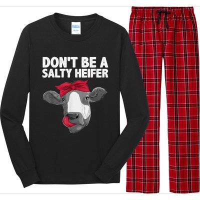 Funny Heifer Design For Women Girls Heifer Dairy Cow Lovers Long Sleeve Pajama Set