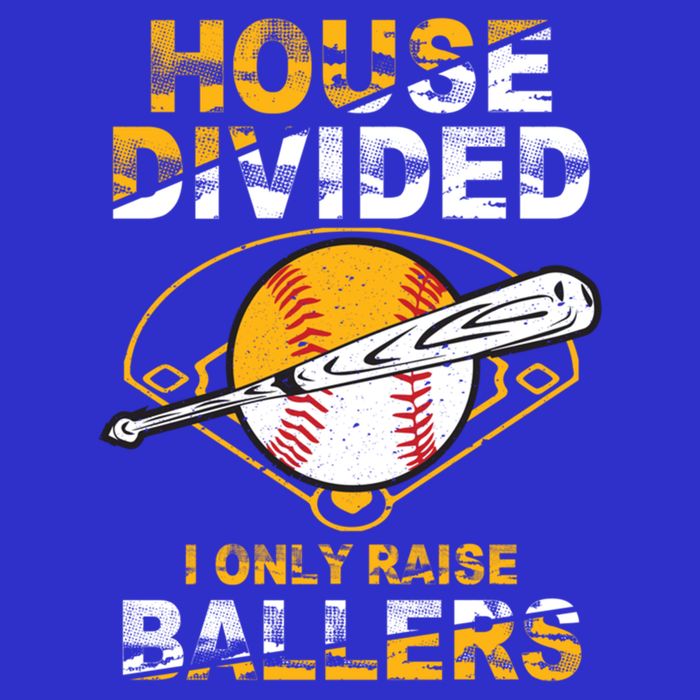 Funny House Divided I Only Raise Ballers Softball Baseball Gift 16 in Basic Backpack