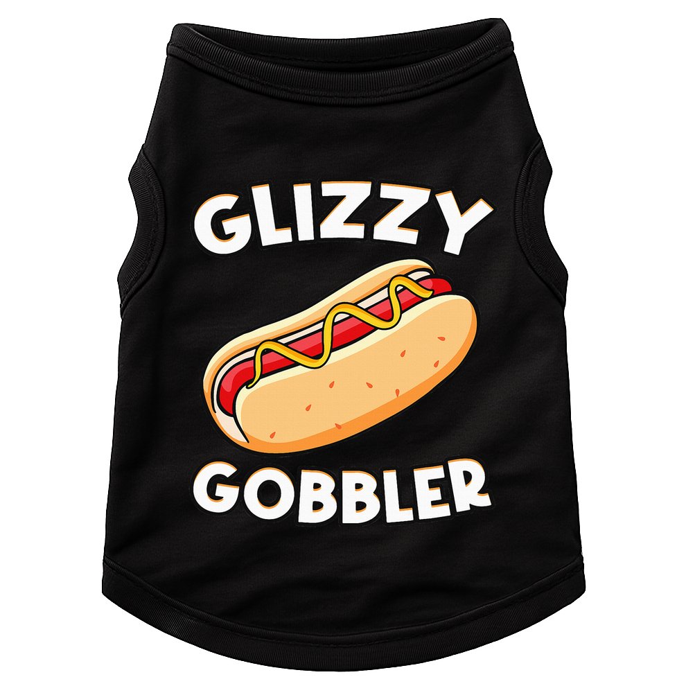 Funny Hot Dog Glizzy Gobbler Number One Glizzy Gladiator Doggie Tank