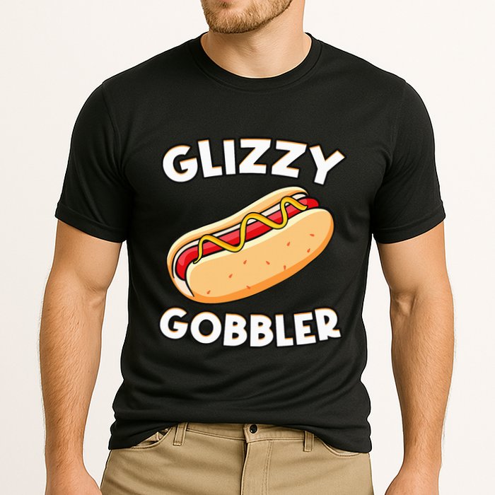 Funny Hot Dog Glizzy Gobbler Number One Glizzy Gladiator Cooling Performance Crew T-Shirt