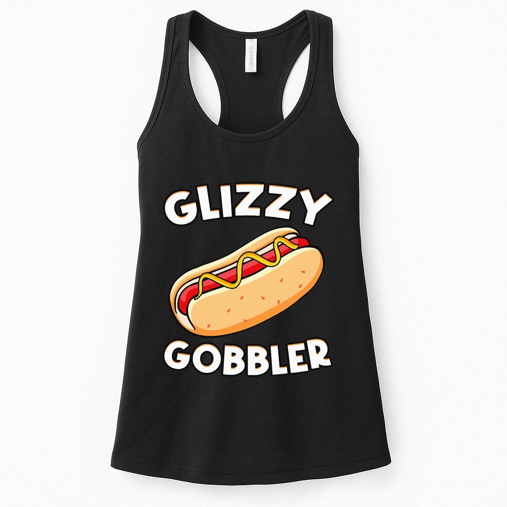 Funny Hot Dog Glizzy Gobbler Number One Glizzy Gladiator Womens Tank Top