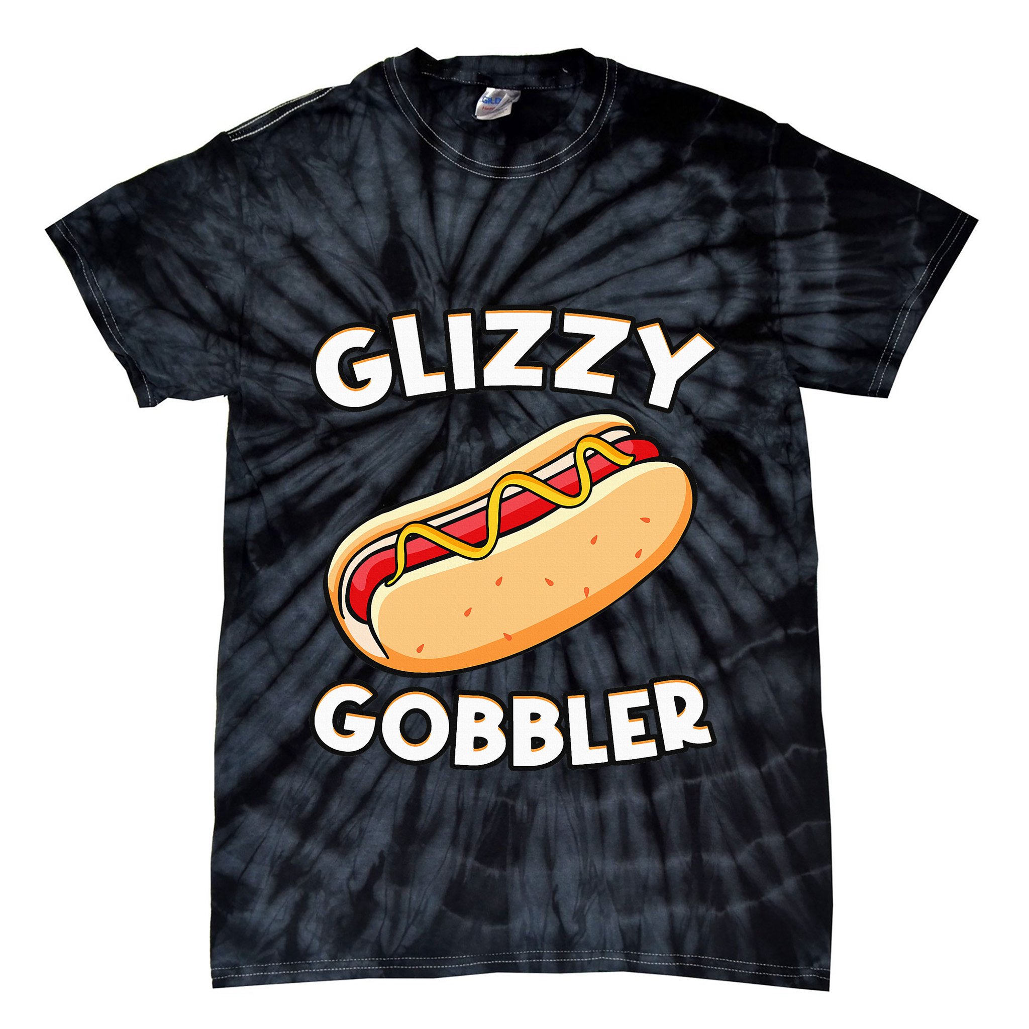 Funny Hot Dog Glizzy Gobbler Number One Glizzy Gladiator Tie-Dye T-Shirt