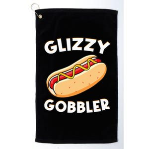 Funny Hot Dog Glizzy Gobbler Number One Glizzy Gladiator Platinum Collection Golf Towel