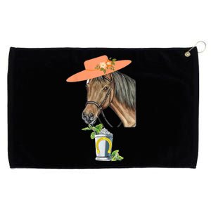 Funny Horse Derby Party Grommeted Golf Towel