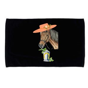 Funny Horse Derby Party Microfiber Hand Towel