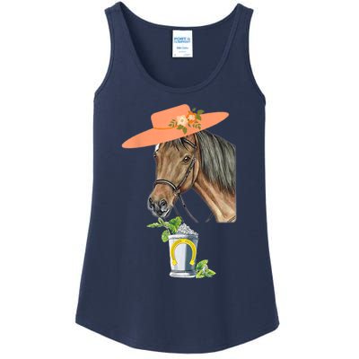 Funny Horse Derby Party Ladies Essential Tank