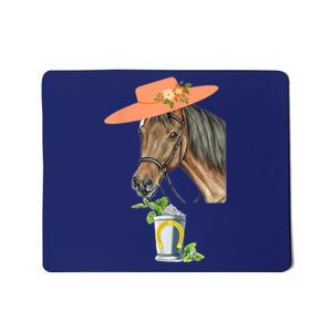 Funny Horse Derby Party Mousepad