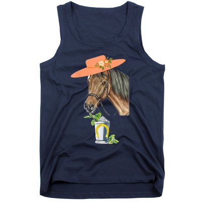 Funny Horse Derby Party Tank Top