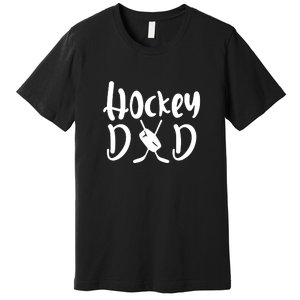 Funny Hockey Dad Gift Father's Day Premium T-Shirt