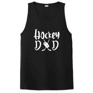 Funny Hockey Dad Gift Father's Day PosiCharge Competitor Tank