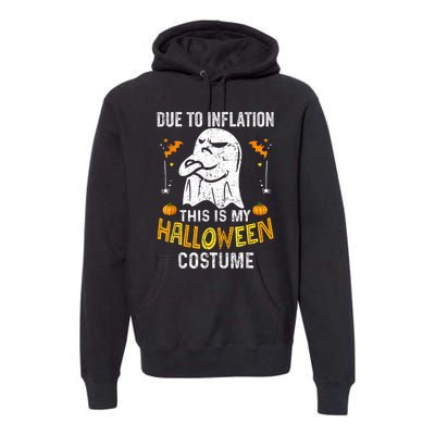 Funny Halloween Due To Inflation This Is My Halloween Costume Premium Hoodie