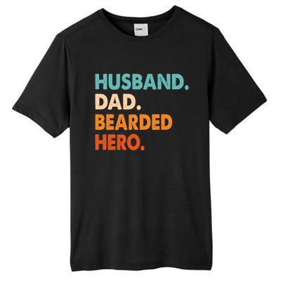 Funny Husband Dad Beard Legend Vintage Bearded Tall Fusion ChromaSoft Performance T-Shirt