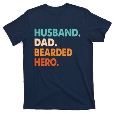 Funny Husband Dad Beard Legend Vintage Bearded T-Shirt