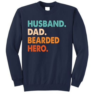 Funny Husband Dad Beard Legend Vintage Bearded Tall Sweatshirt