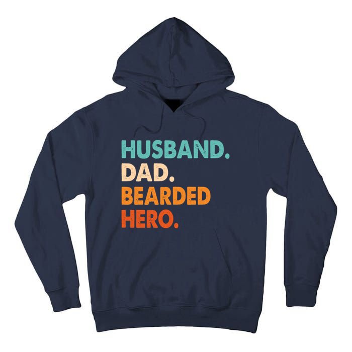 Funny Husband Dad Beard Legend Vintage Bearded Tall Hoodie