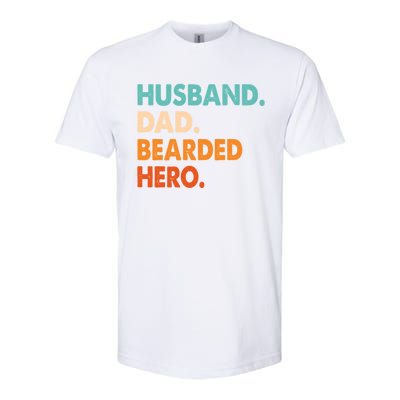 Funny Husband Dad Beard Legend Vintage Bearded Softstyle® CVC T-Shirt