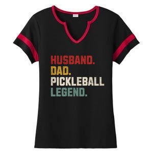 Funny Husband Dad Pickleball Legend FatherS Day Gift Ladies Halftime Notch Neck Tee