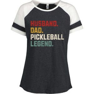 Funny Husband Dad Pickleball Legend FatherS Day Gift Enza Ladies Jersey Colorblock Tee