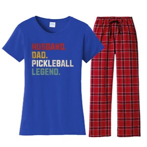 Funny Husband Dad Pickleball Legend FatherS Day Gift Women's Flannel Pajama Set