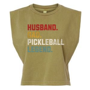 Funny Husband Dad Pickleball Legend FatherS Day Gift Garment-Dyed Women's Muscle Tee