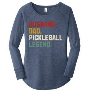 Funny Husband Dad Pickleball Legend FatherS Day Gift Women's Perfect Tri Tunic Long Sleeve Shirt