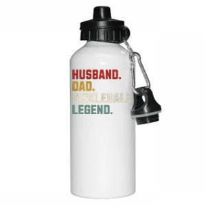 Funny Husband Dad Pickleball Legend FatherS Day Gift Aluminum Water Bottle