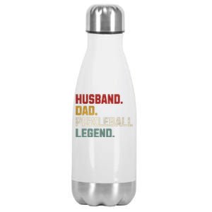 Funny Husband Dad Pickleball Legend FatherS Day Gift Stainless Steel Insulated Water Bottle