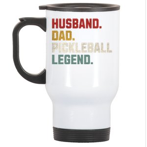 Funny Husband Dad Pickleball Legend FatherS Day Gift Stainless Steel Travel Mug