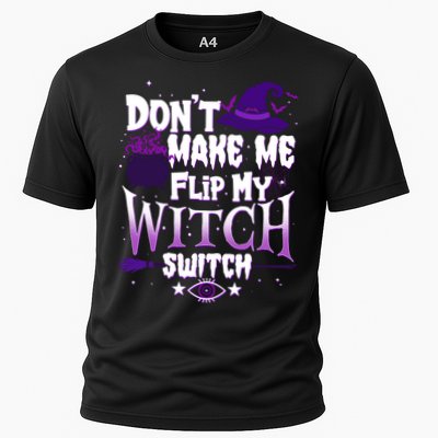 Funny Halloween Don't Make Me Flip My Witch Switch Performance Shirt