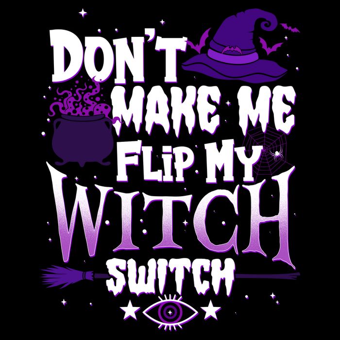 Funny Halloween Don't Make Me Flip My Witch Switch 16 in Basic Backpack