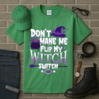Funny Halloween Don't Make Me Flip My Witch Switch Tall T-Shirt