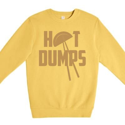 Funny Hot Dumps Dumplings Premium Crewneck Sweatshirt