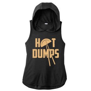 Funny Hot Dumps Dumplings Ladies PosiCharge Tri-Blend Wicking Draft Hoodie Tank