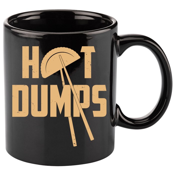 Funny Hot Dumps Dumplings 11oz C Handle Ceramic Mug