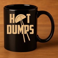 Funny Hot Dumps Dumplings 11oz C Handle Ceramic Mug