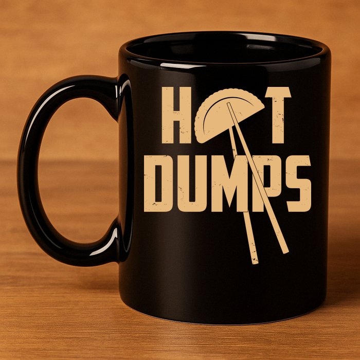 Funny Hot Dumps Dumplings 11oz C Handle Ceramic Mug
