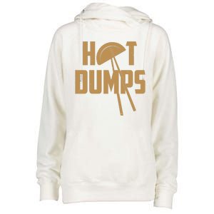 Funny Hot Dumps Dumplings Womens Funnel Neck Pullover Hood