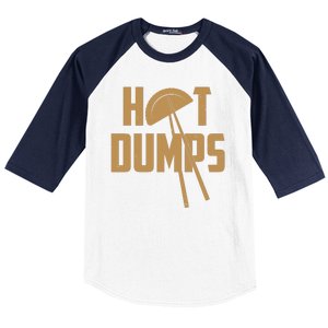 Funny Hot Dumps Dumplings Baseball Sleeve Shirt