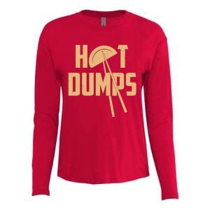 Funny Hot Dumps Dumplings Womens Cotton Relaxed Long Sleeve T-Shirt