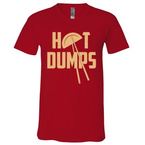 Funny Hot Dumps Dumplings V-Neck T-Shirt