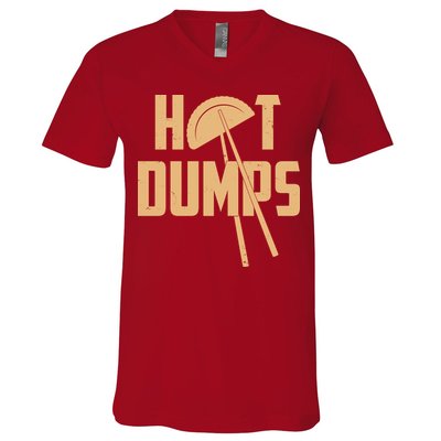 Funny Hot Dumps Dumplings V-Neck T-Shirt