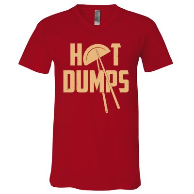 Funny Hot Dumps Dumplings V-Neck T-Shirt