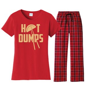 Funny Hot Dumps Dumplings Women's Flannel Pajama Set