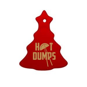 Funny Hot Dumps Dumplings Ceramic Tree Ornament