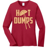 Funny Hot Dumps Dumplings Ladies Long Sleeve Shirt