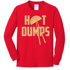 Funny Hot Dumps Dumplings Kids Long Sleeve Shirt