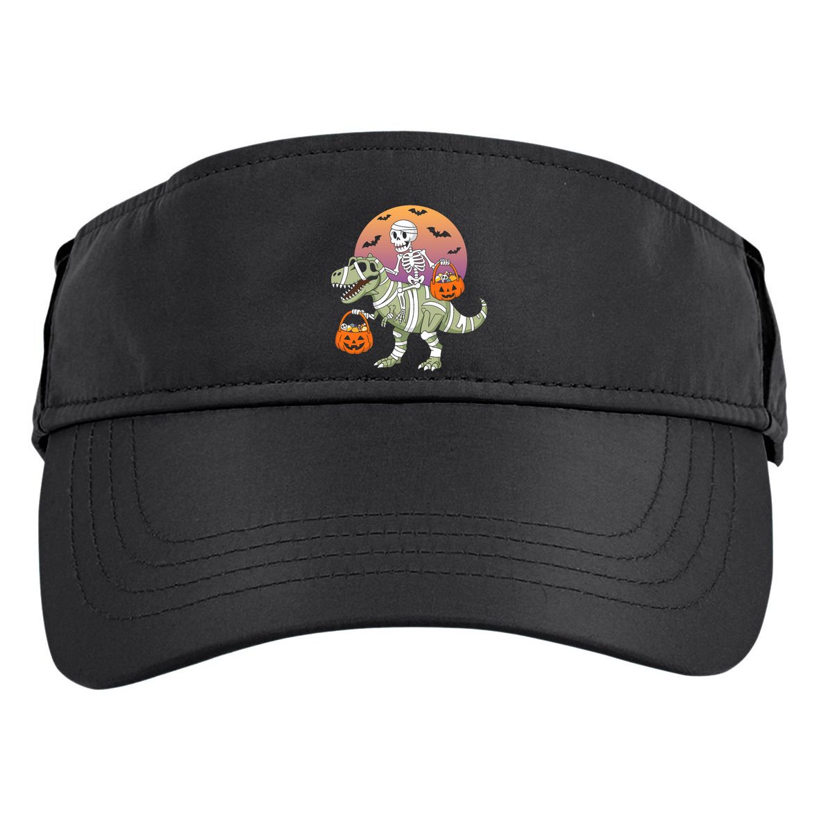 Funny Halloween Dinosaur T Rex Skeleton Adult Drive Performance Visor
